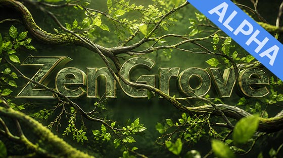 Procedural forest created with ZenGrove