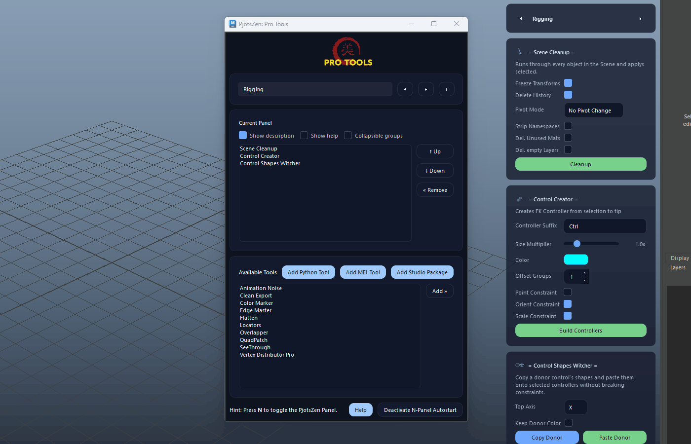 Current Panel – Move Up (↑) demo
